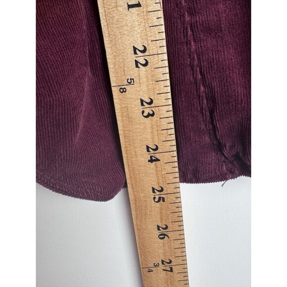 Calvin Klein Jeans Lined Corduroy Blazer Y2K Academia Button Front Burgundy L - Picture 10 of 10
